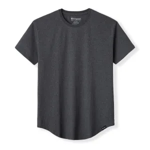 021 ESSENTIAL DROP-CUT T-SHIRT - DARK HEATHER