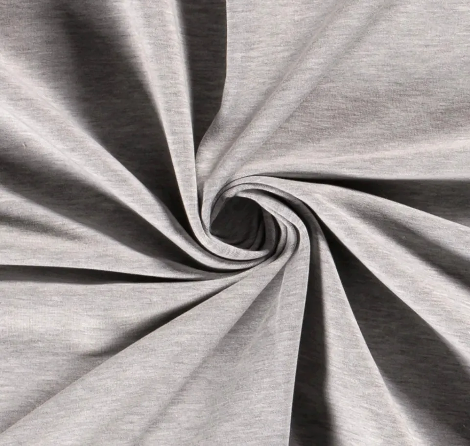 0.5M LIGHT GREY MARL FRENCH TERRY 250GSM LOOP BACK