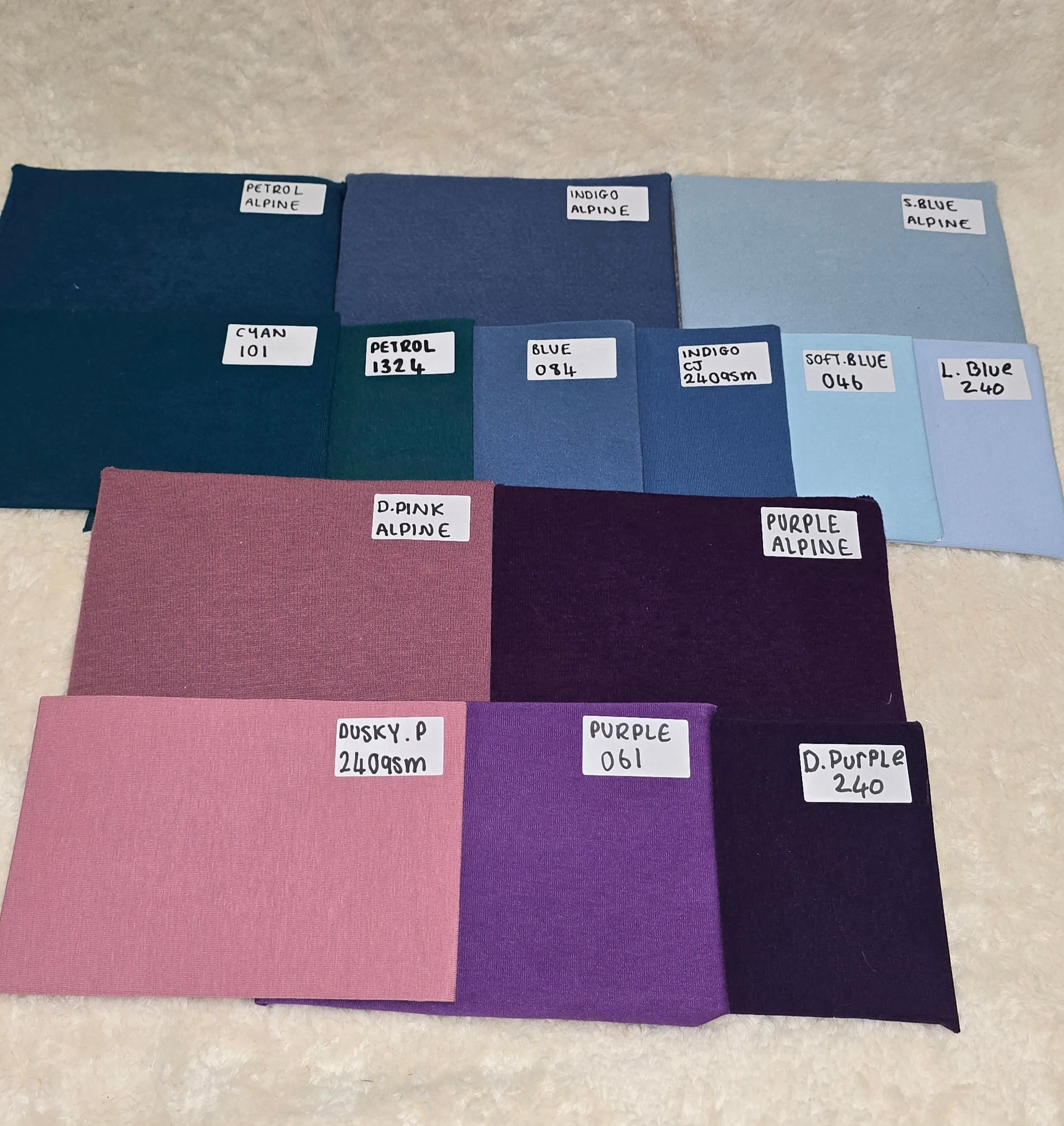 1.43M NAVY REMNANT ALPINE FLEECE FABRIC