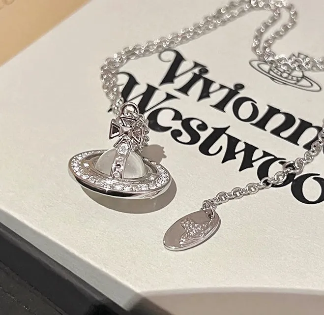 3D Saturn Necklace