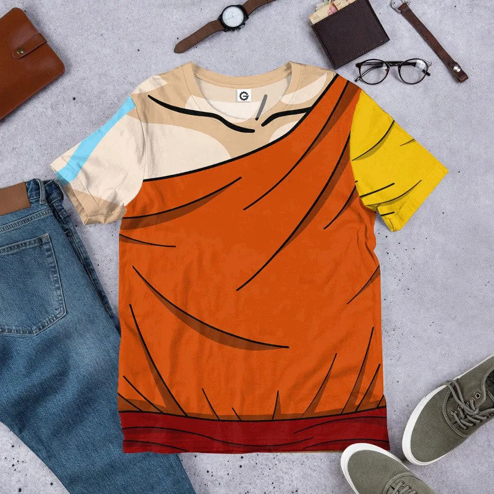 3D The Last Airbender Aang Outfit TZip Hoodies Tshirt SweatShirt Hoodie QT308931