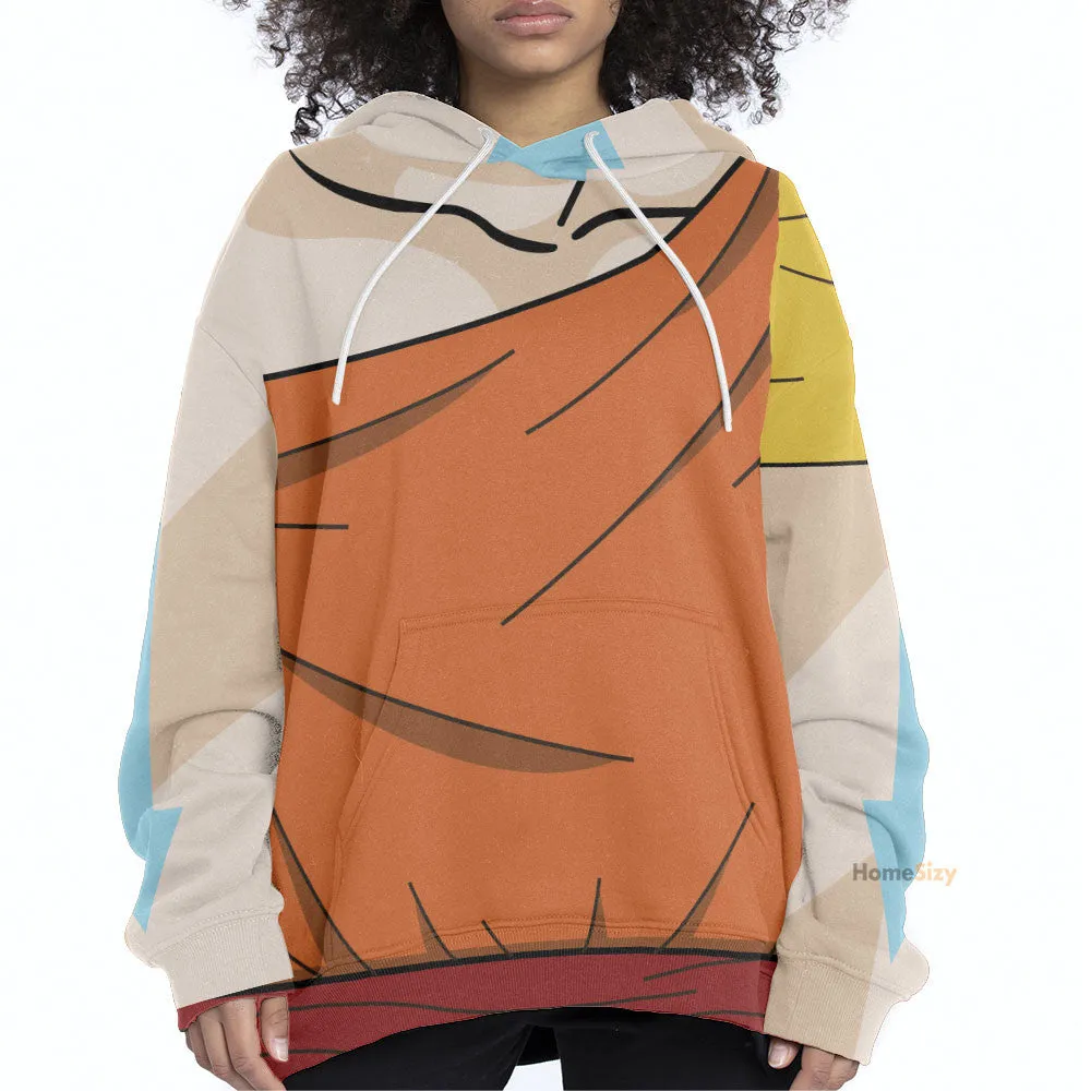 3D The Last Airbender Aang Outfit TZip Hoodies Tshirt SweatShirt Hoodie QT308931