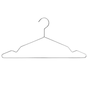 43cm Metal Suit Hanger with Notches (3.5mm thick) Sold in Bundles of 25/50/100