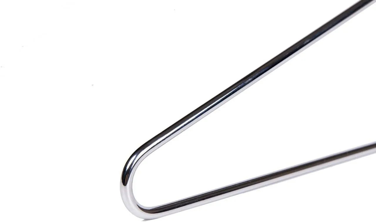 43cm Metal Suit Hanger with Notches (3.5mm thick) Sold in Bundles of 25/50/100