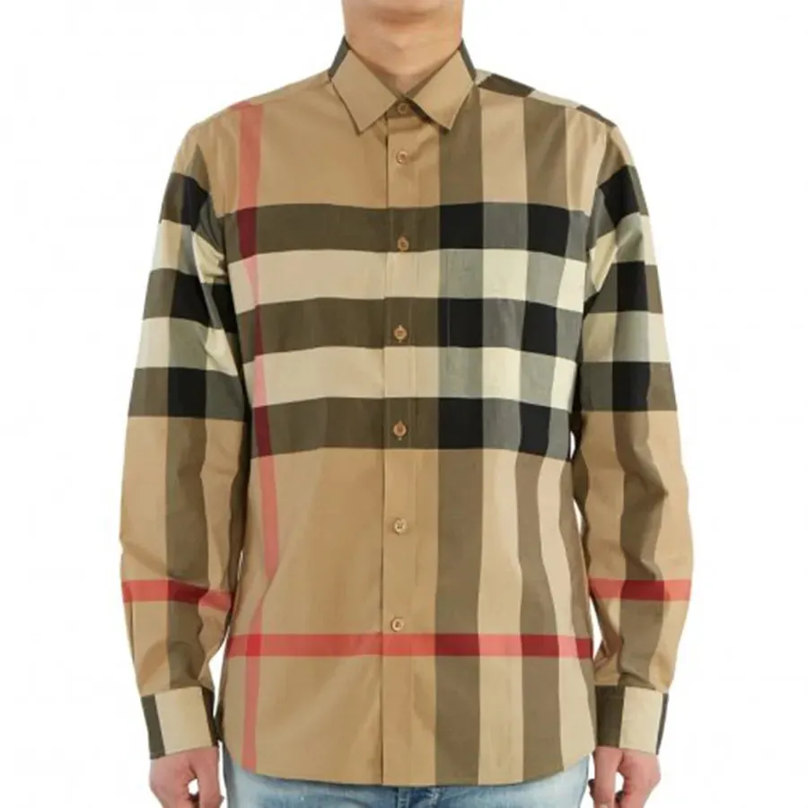 8010213 A7028 BEIGE BURBERRY MEN SHIRT
