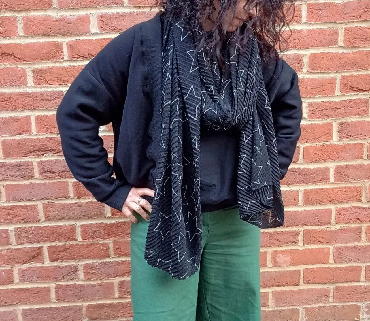 85CM DARK GREY REMNANT ALPINE FLEECE FABRIC