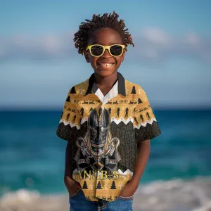 Afro Ancient Egyptian Kid Hawaiian Shirt Anubis - Merry Christmas LT15