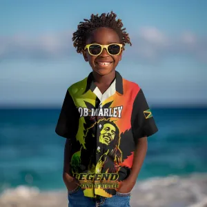 Afro Jamaica Legend Bob Kid Hawaiian Shirt The King Of Reggae LT14