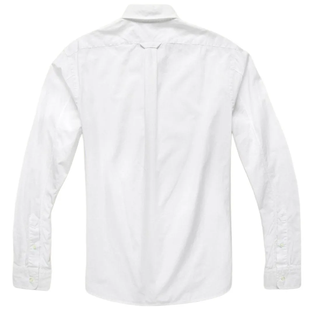Alex Mill Men's White End On End School Cotton Button-Up Shirt NWT
