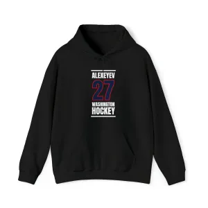 Alexeyev 27 Washington Hockey Navy Vertical Design Unisex Hooded Sweatshirt