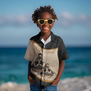 Algeria Tajine Dish Personalized Kid Hawaiian Shirt with African Tribal Pattern LT9