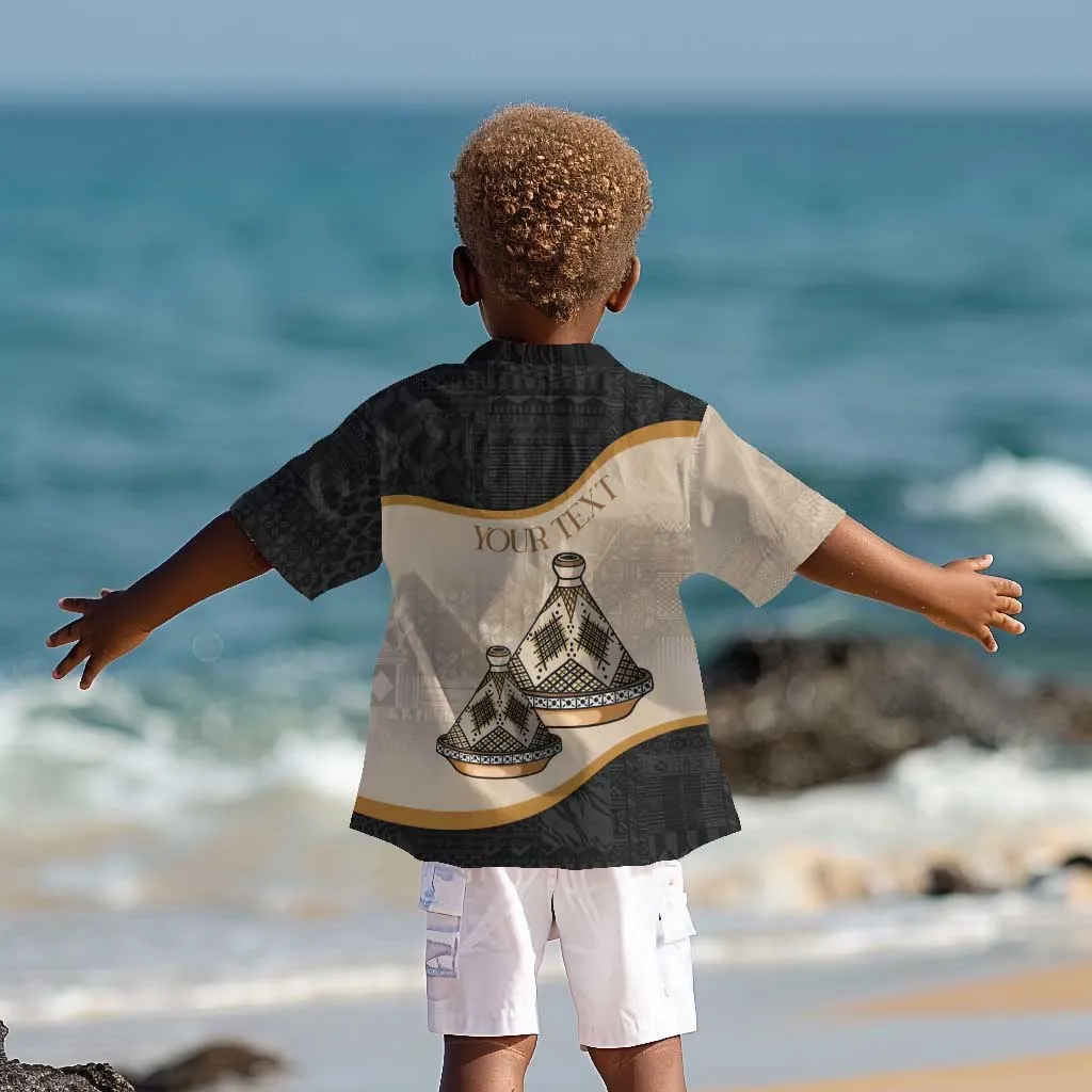 Algeria Tajine Dish Personalized Kid Hawaiian Shirt with African Tribal Pattern LT9