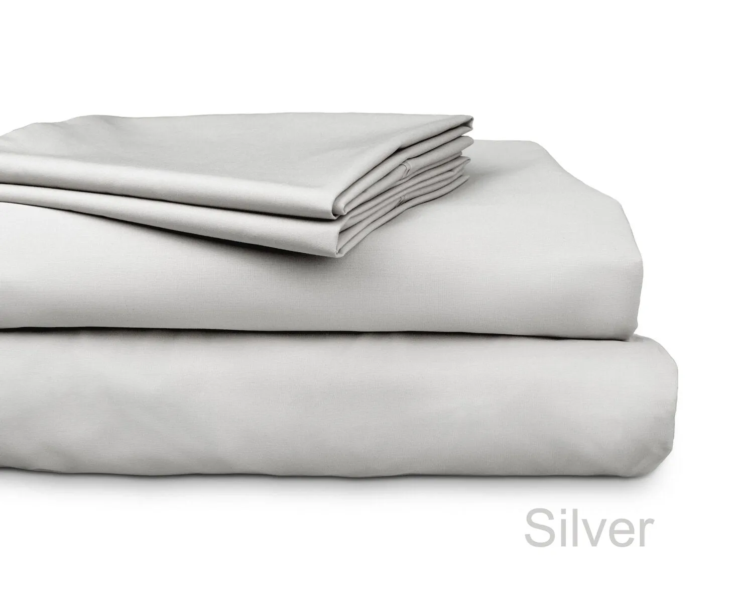 ALGODON "300TC Cotton" SHEET SET - SILVER