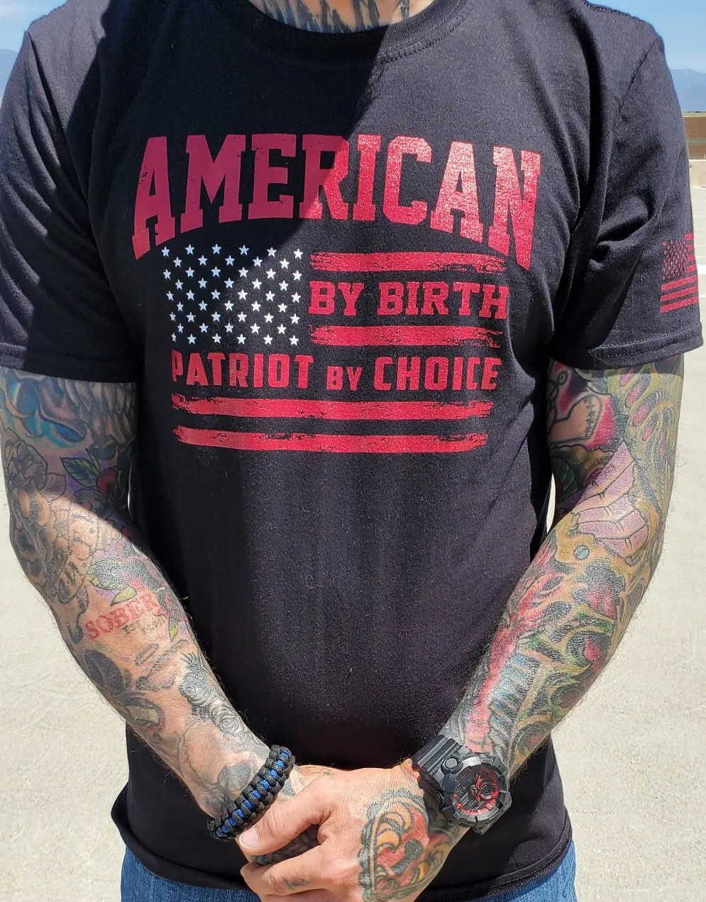 American by Birth Crew Neck T-Shirt