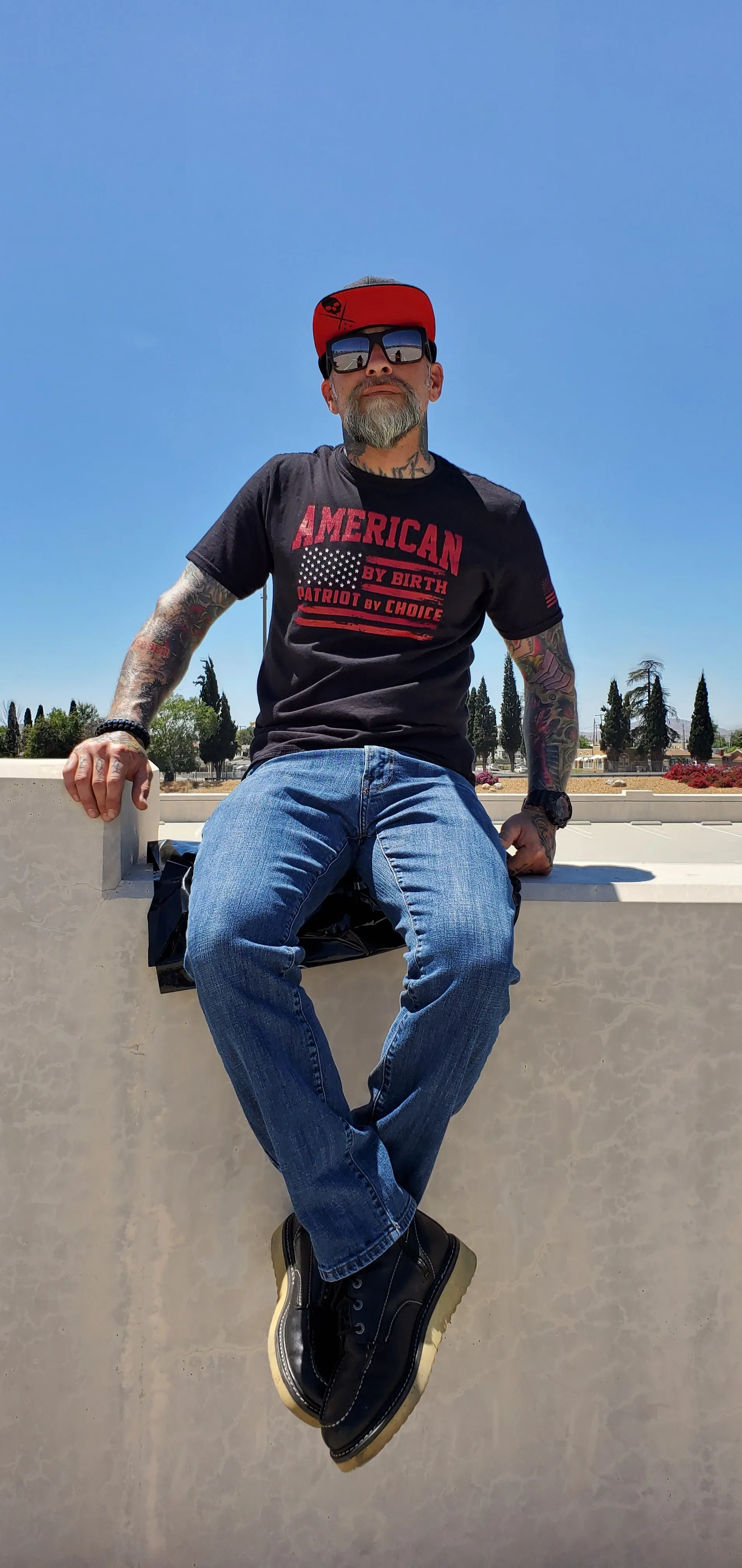 American by Birth Crew Neck T-Shirt