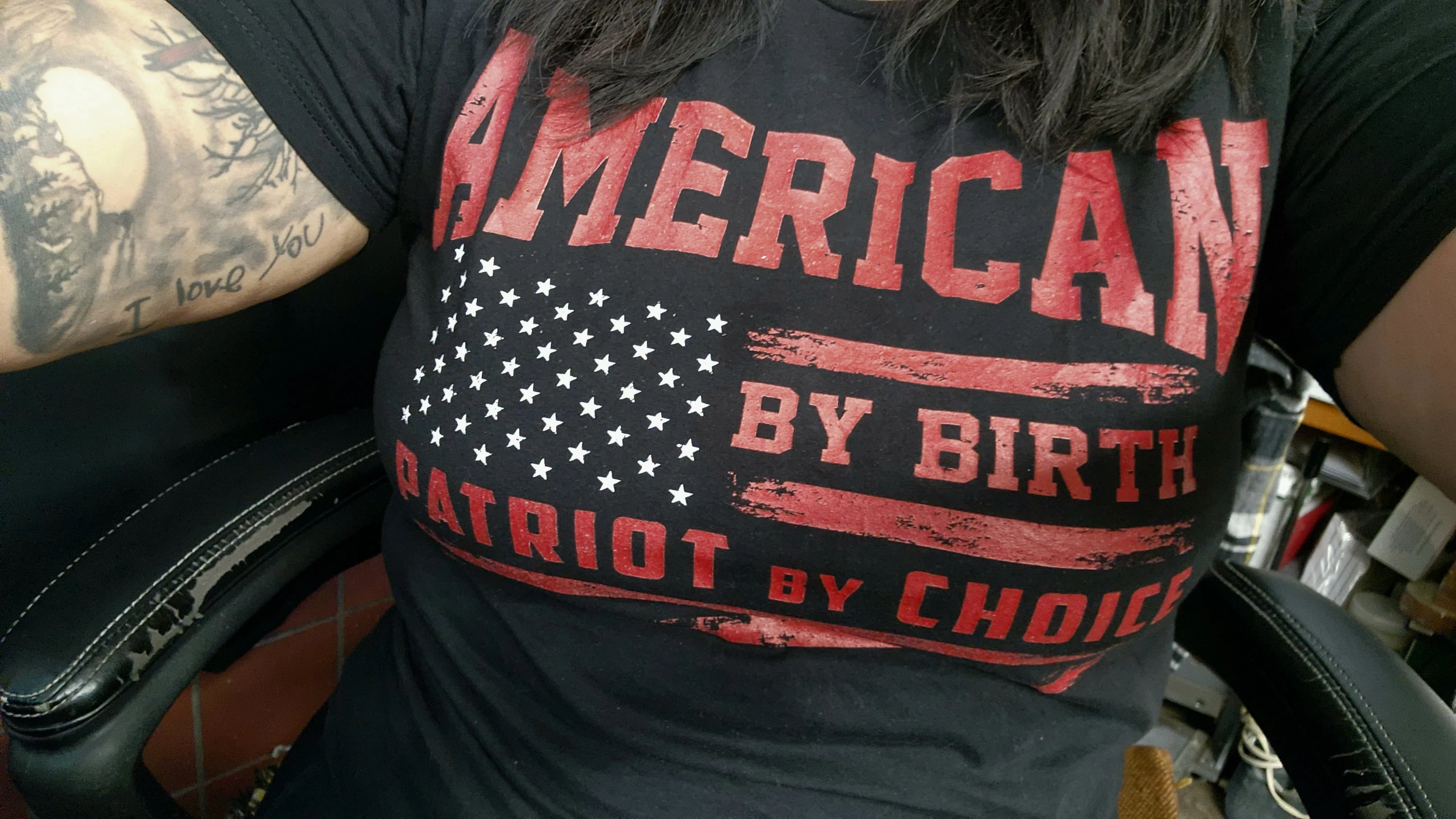 American by Birth Crew Neck T-Shirt