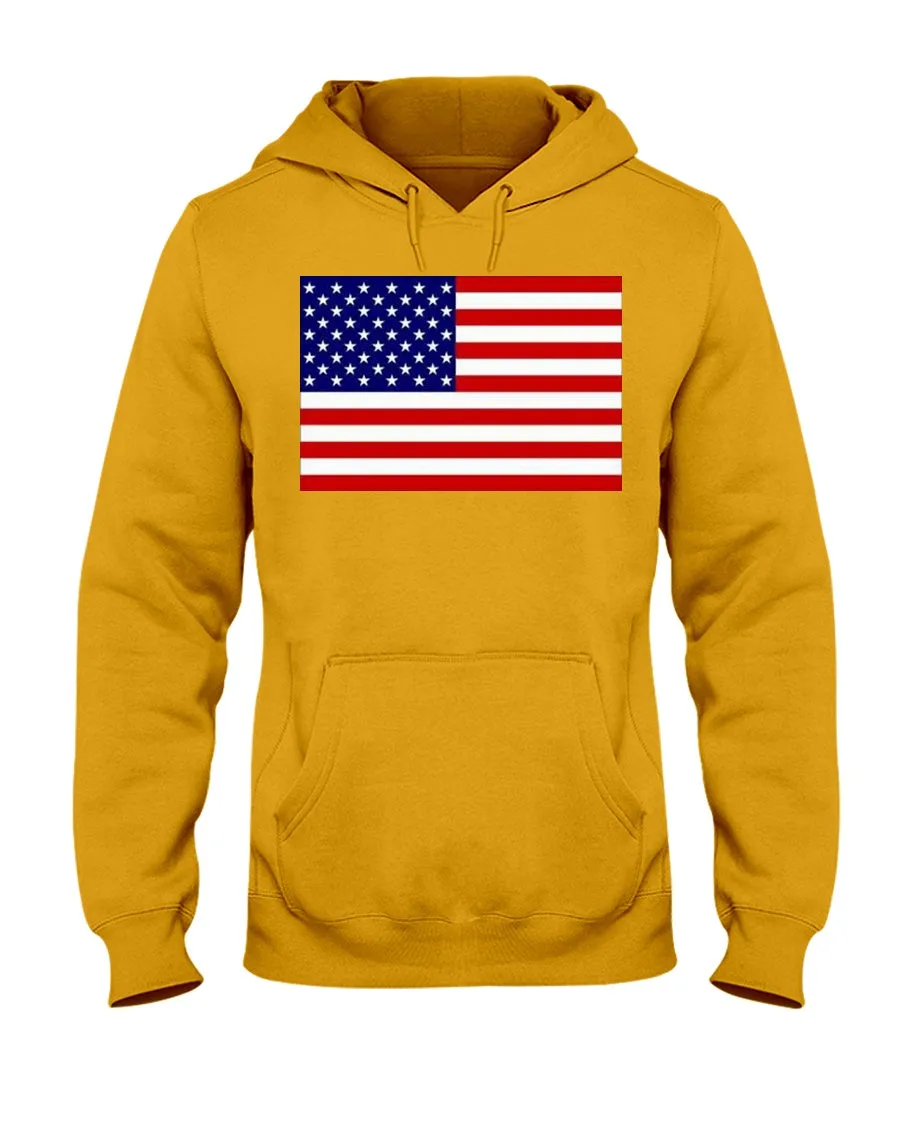 American Flag Jerzees  Hoodie