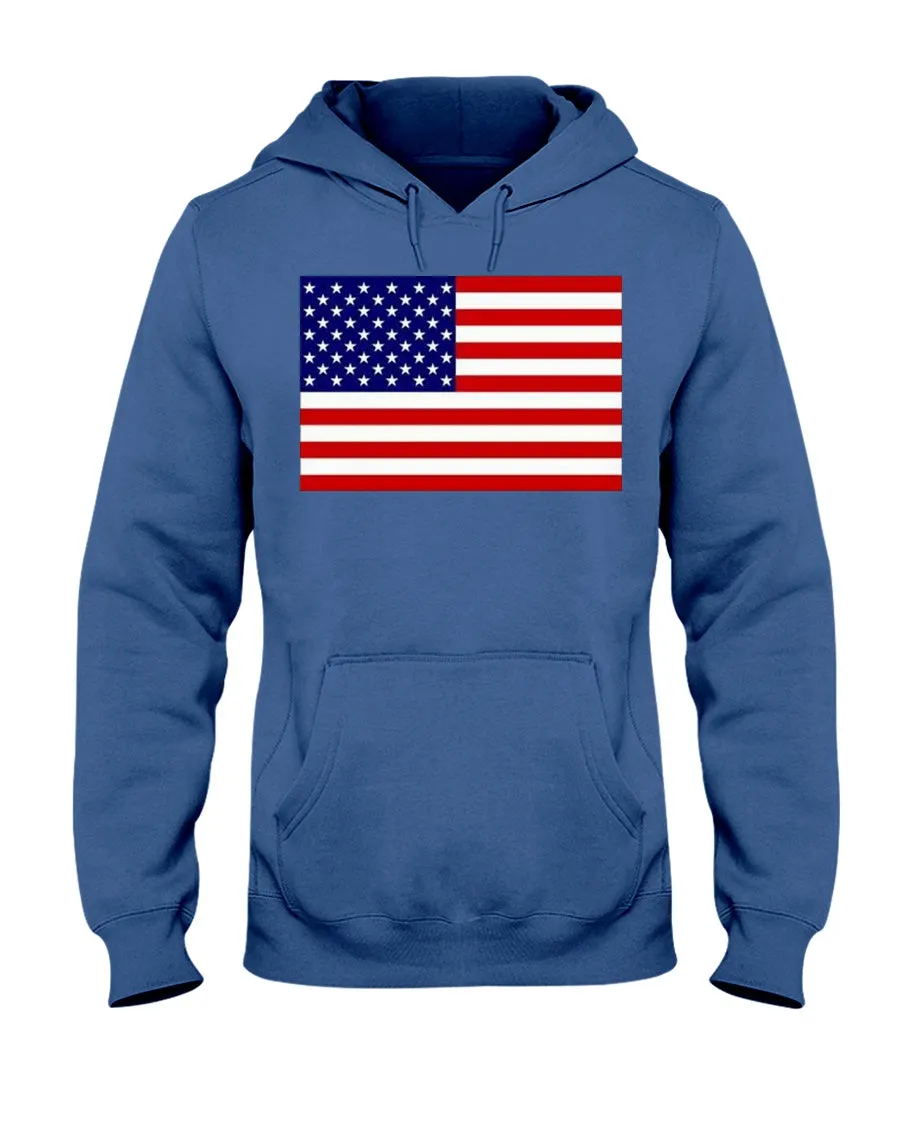 American Flag Jerzees  Hoodie