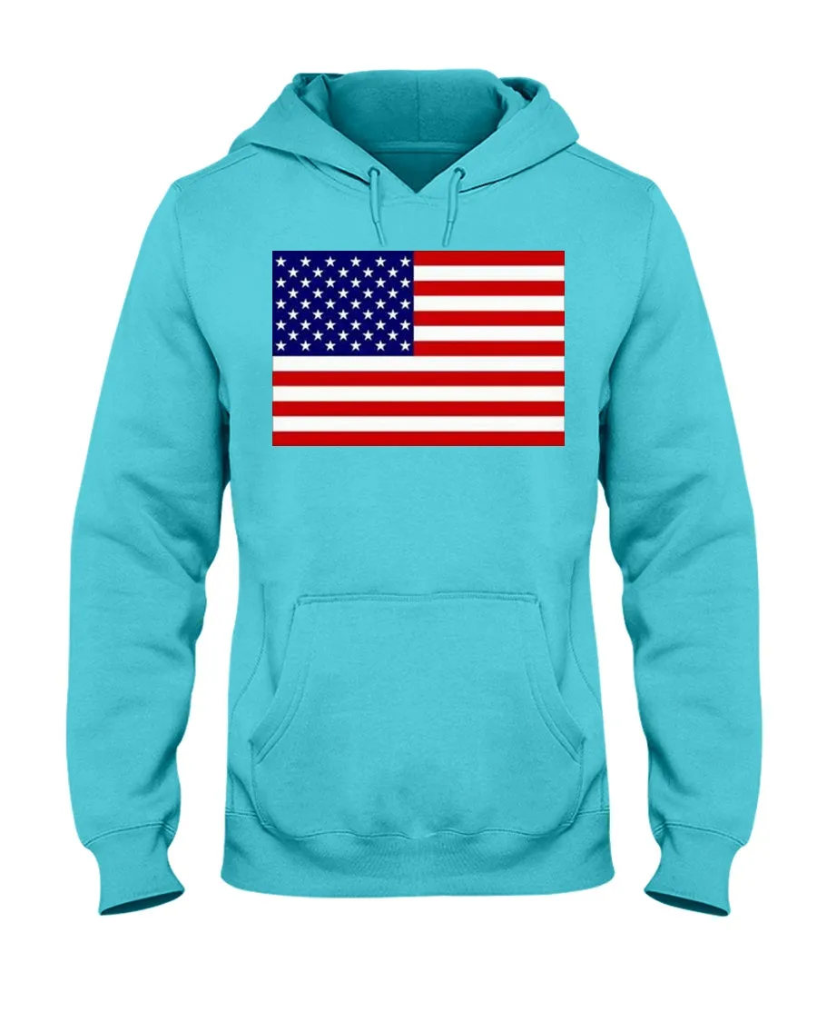 American Flag Jerzees  Hoodie