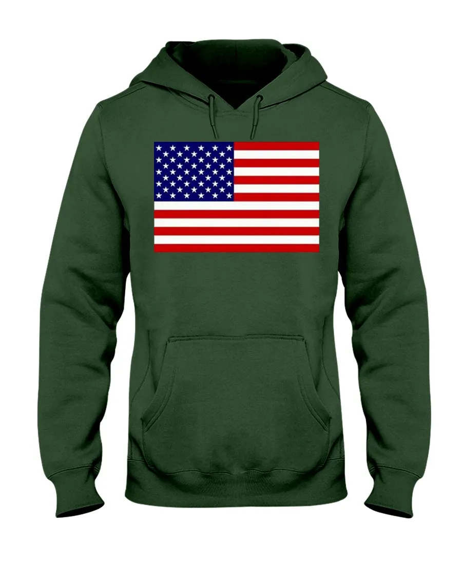 American Flag Jerzees  Hoodie