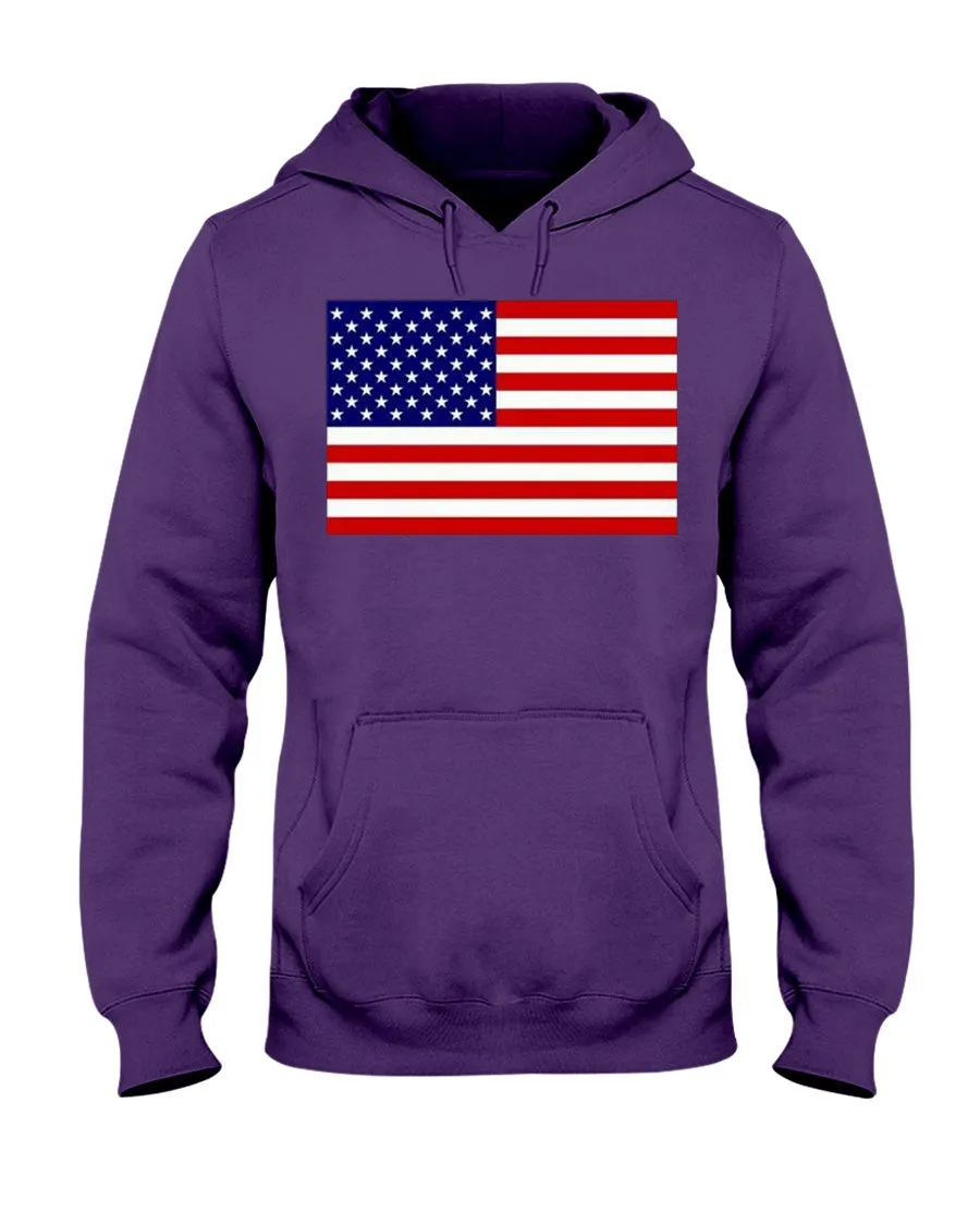 American Flag Jerzees  Hoodie