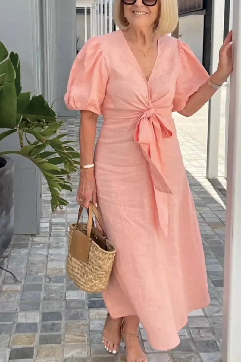 Aniza | Cotton V-Neck Dress