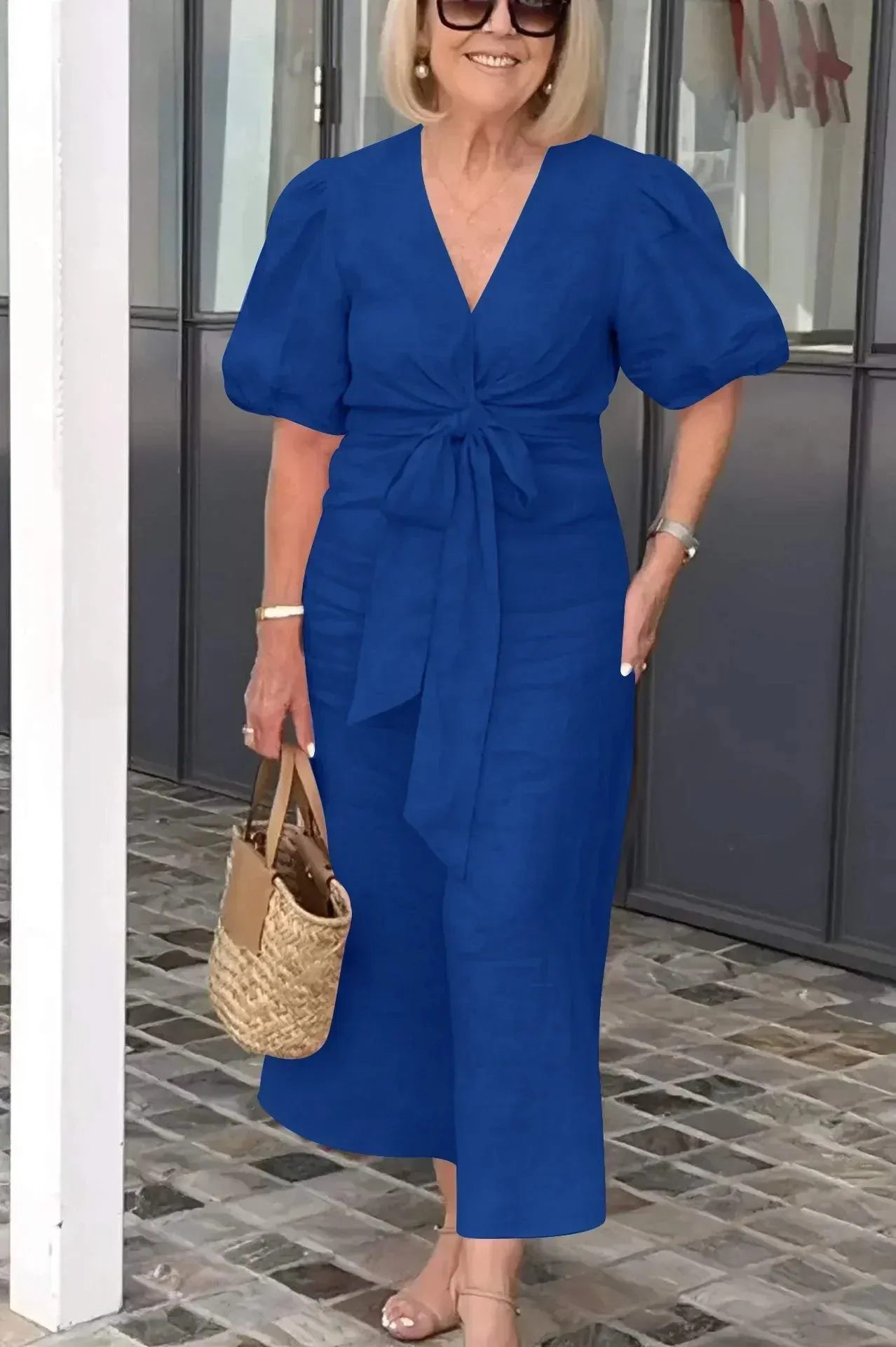 Aniza | Cotton V-Neck Dress
