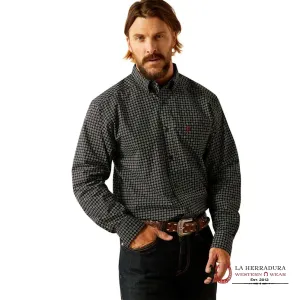 ARIAT MENS LONG SLEEVE SHIRT CLASSIC FIT GUSTAV TURQUOISE - 4641