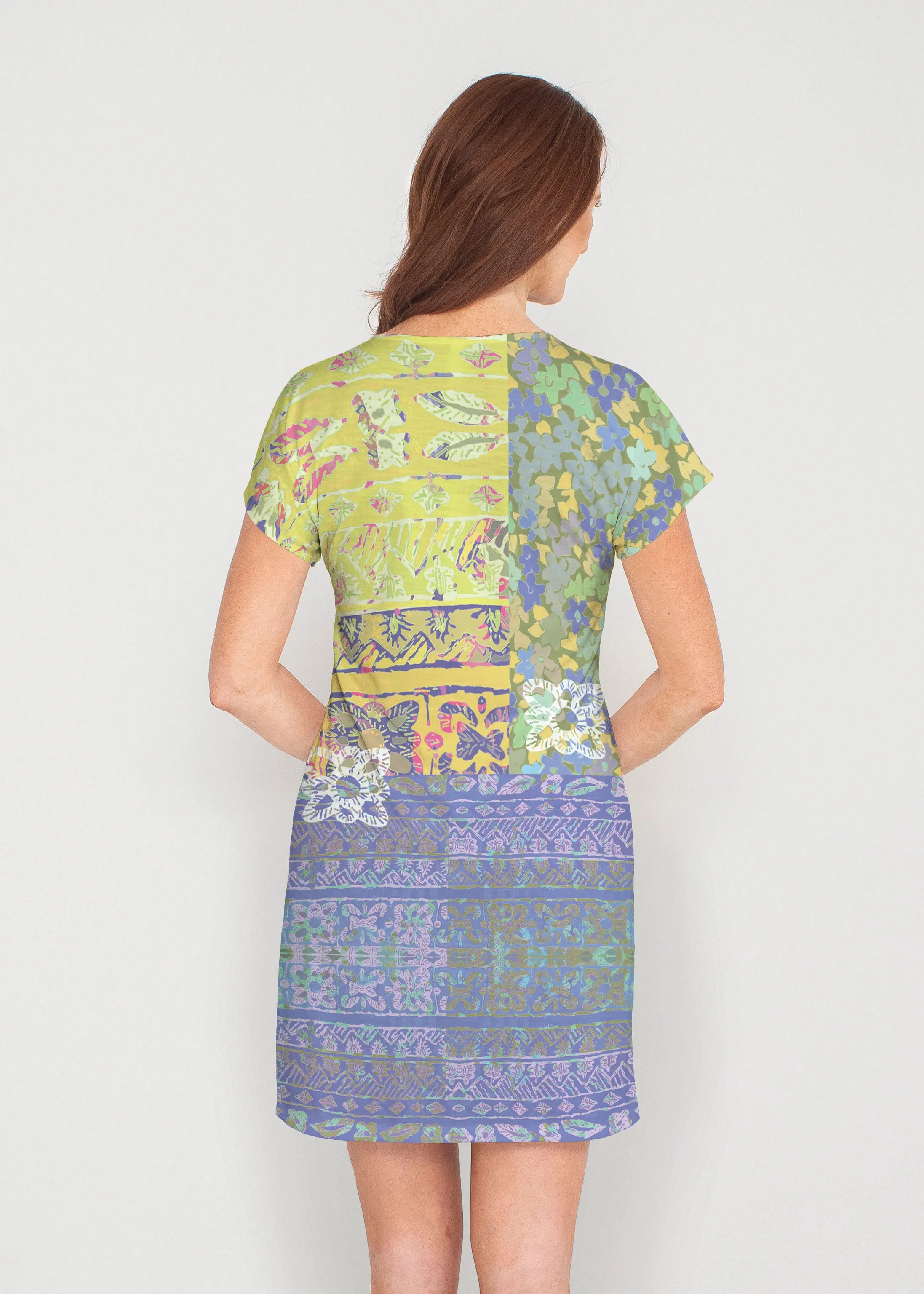 Aspen (19191) ~ French Terry Short Sleeve Crew Dress