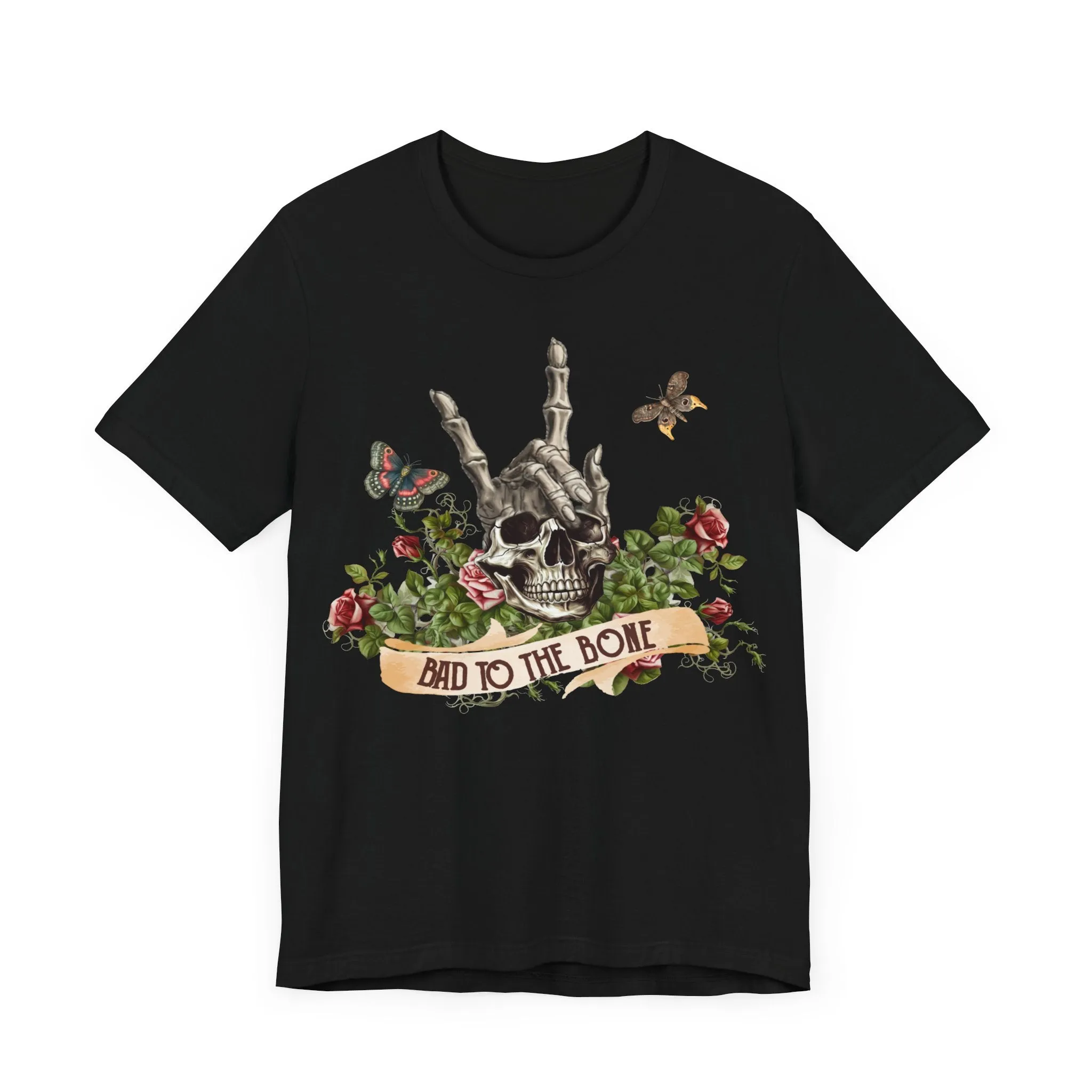 Bad to the bone skeleton Unisex Jersey Short Sleeve Tee