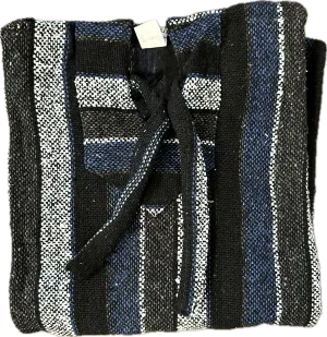 Baja Hoodie - Black/White/Gray/Blue