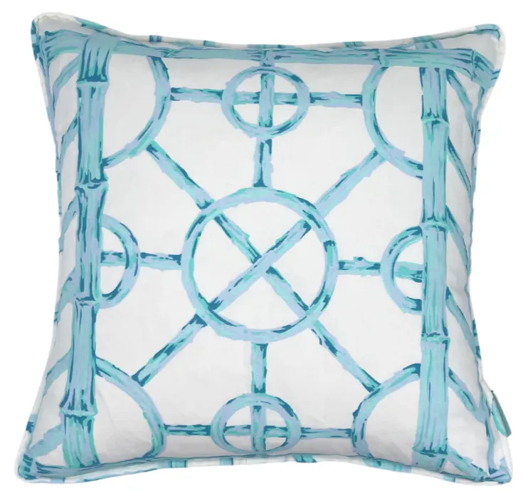 Bali Ha’i Throw Pillow - Aqua