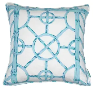 Bali Ha’i Throw Pillow - Aqua
