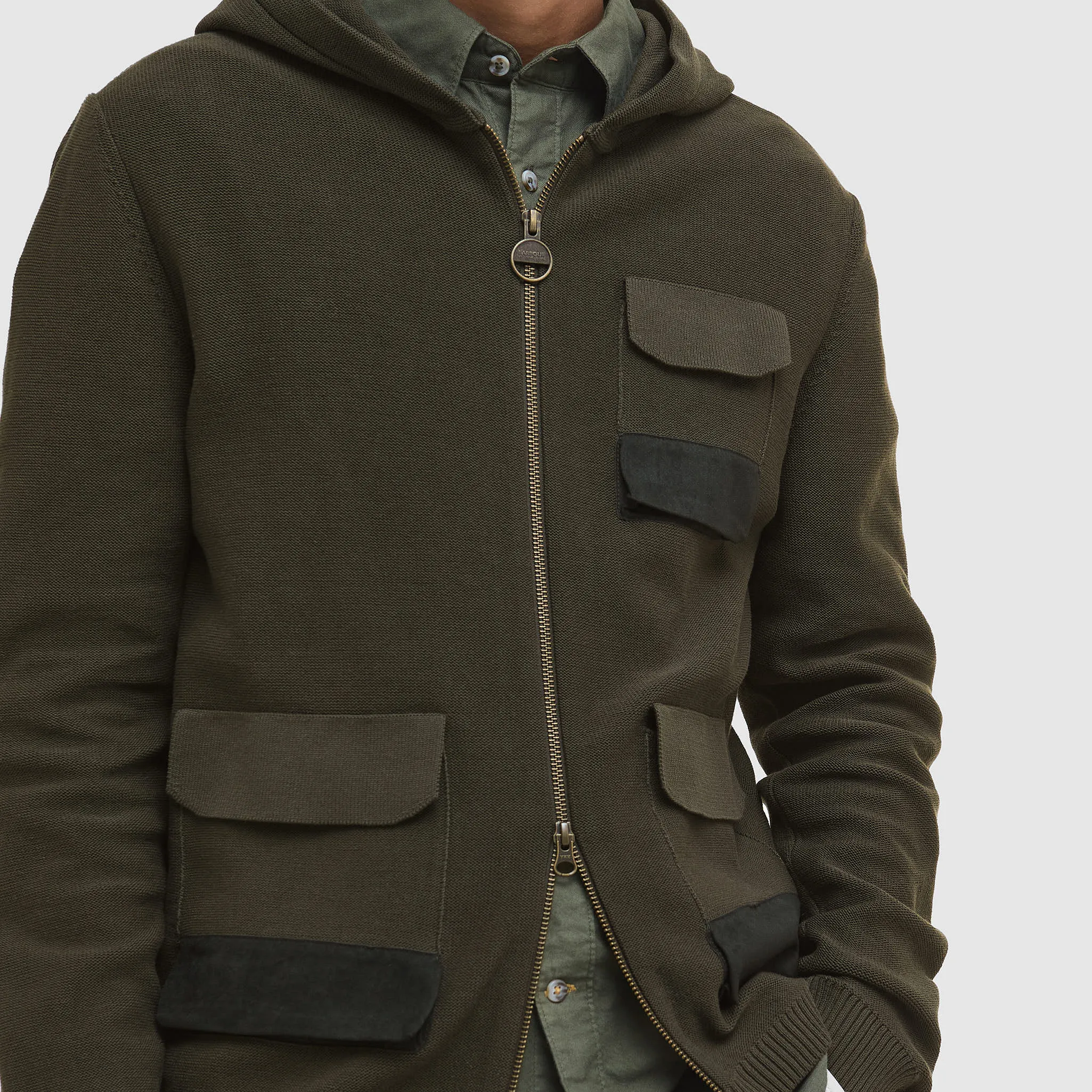 Barbour TOKITO Zip Outdoor Sweat Cotton Hoodie