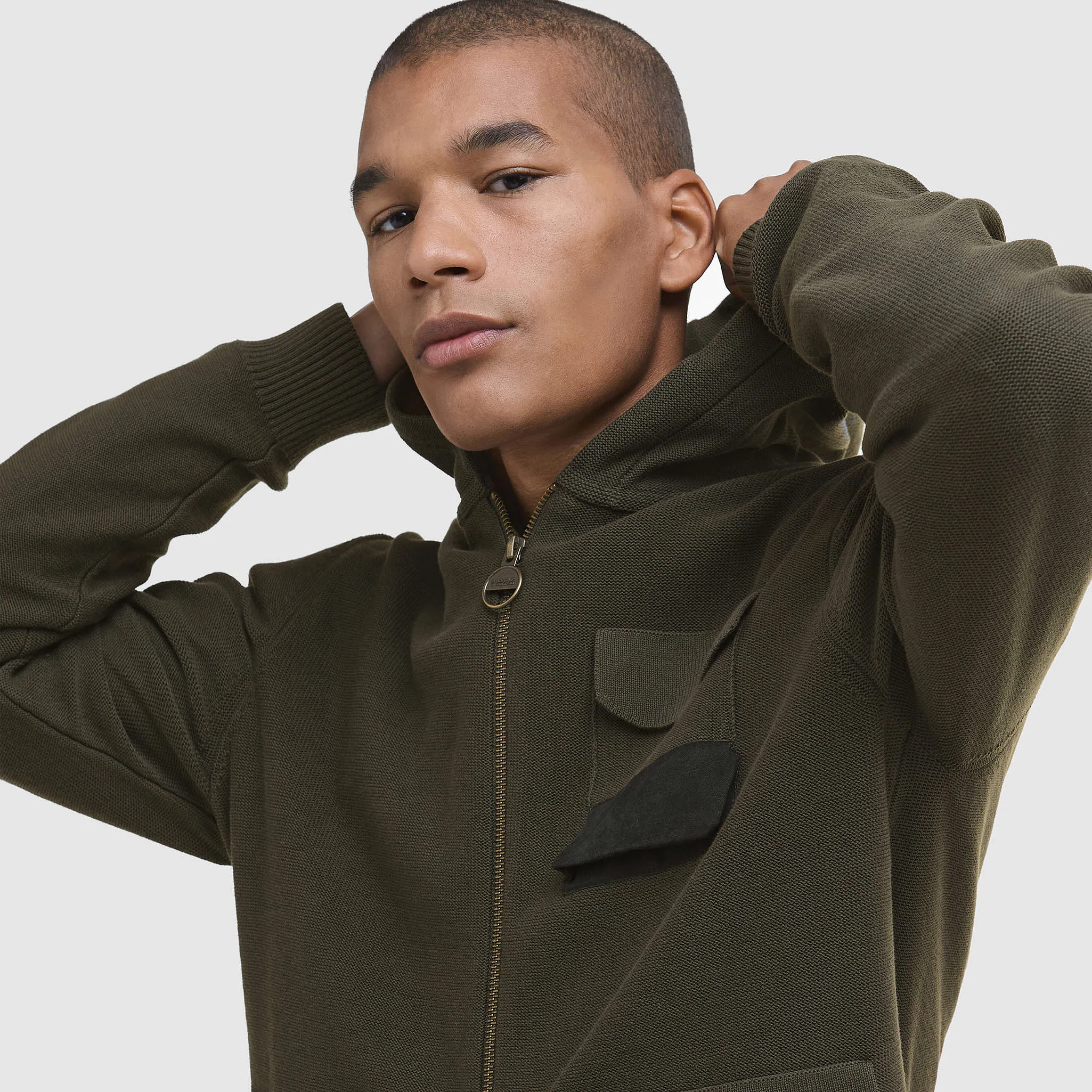 Barbour TOKITO Zip Outdoor Sweat Cotton Hoodie