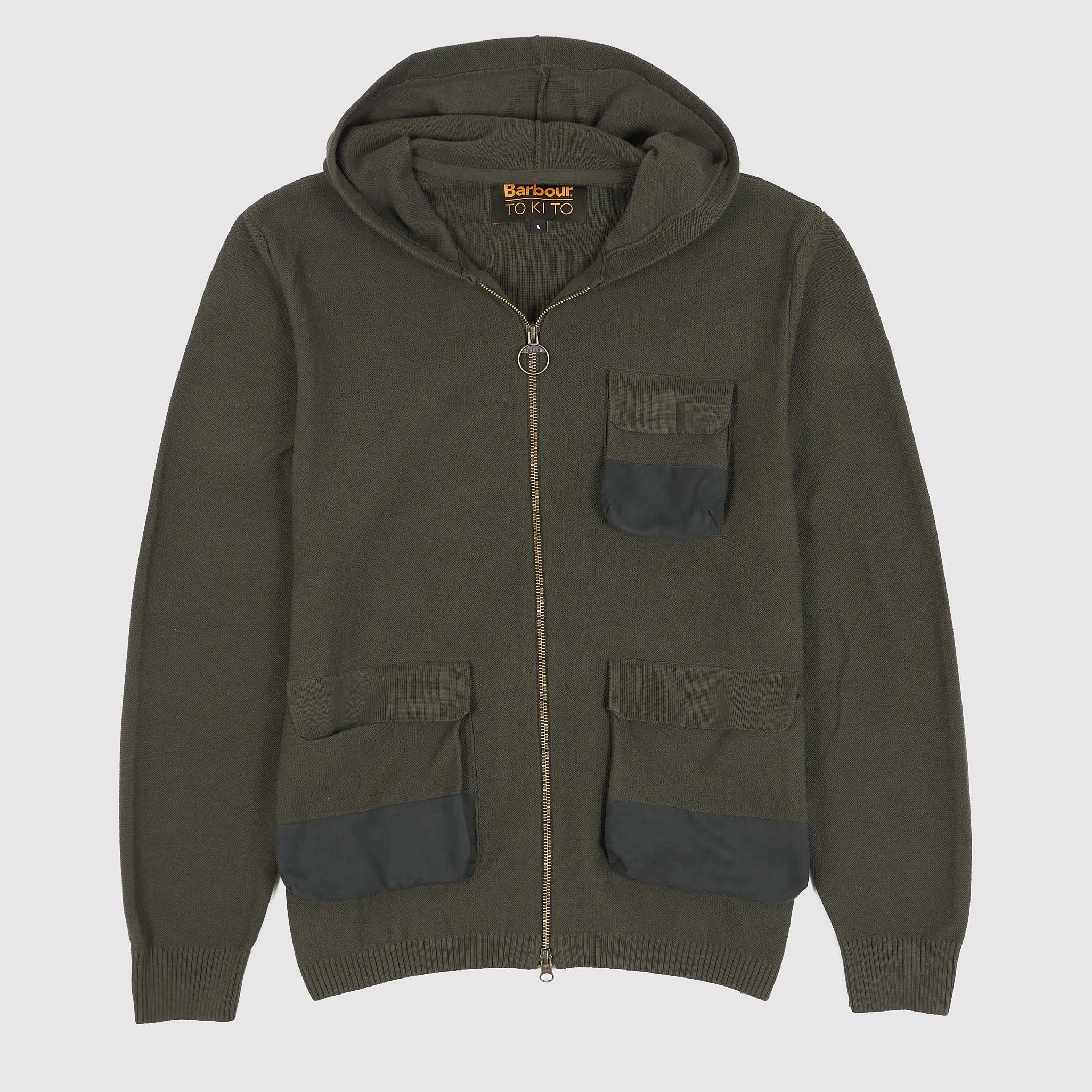 Barbour TOKITO Zip Outdoor Sweat Cotton Hoodie