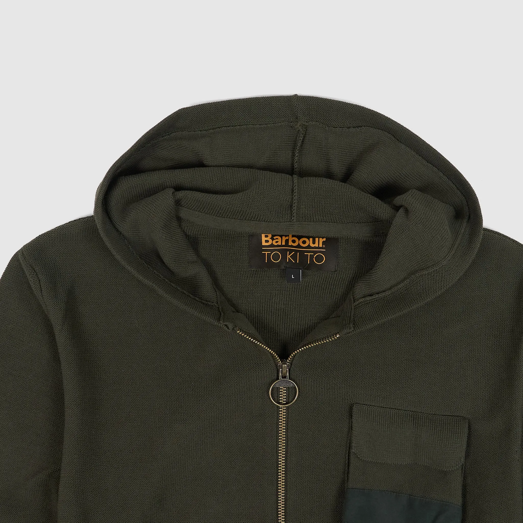 Barbour TOKITO Zip Outdoor Sweat Cotton Hoodie
