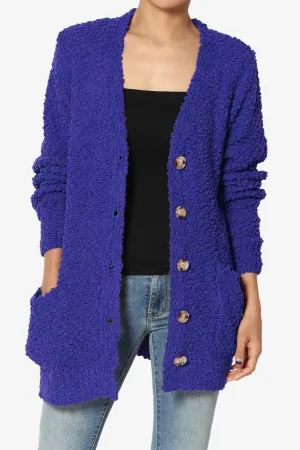 Barry Button Teddy Knit Sweater Cardigan