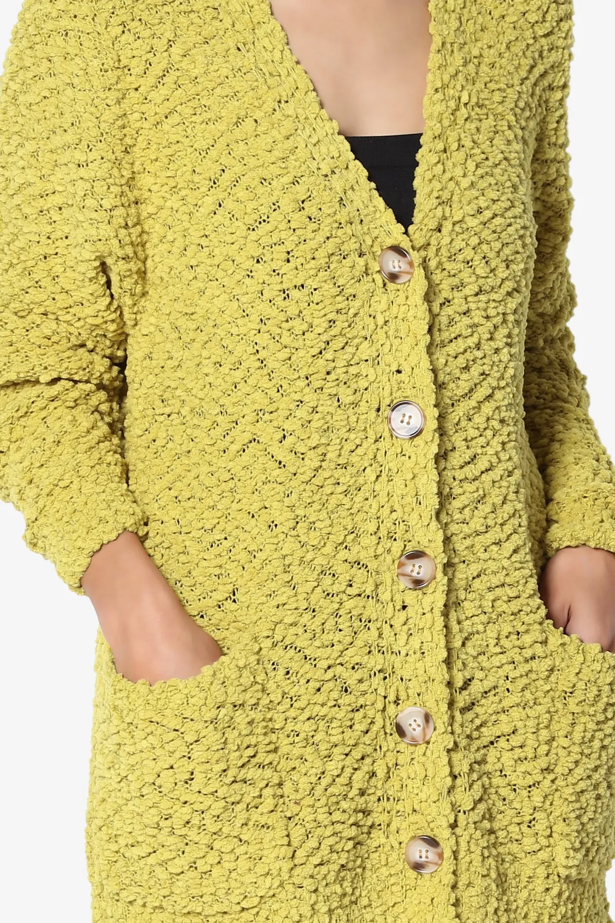 Barry Button Teddy Knit Sweater Cardigan