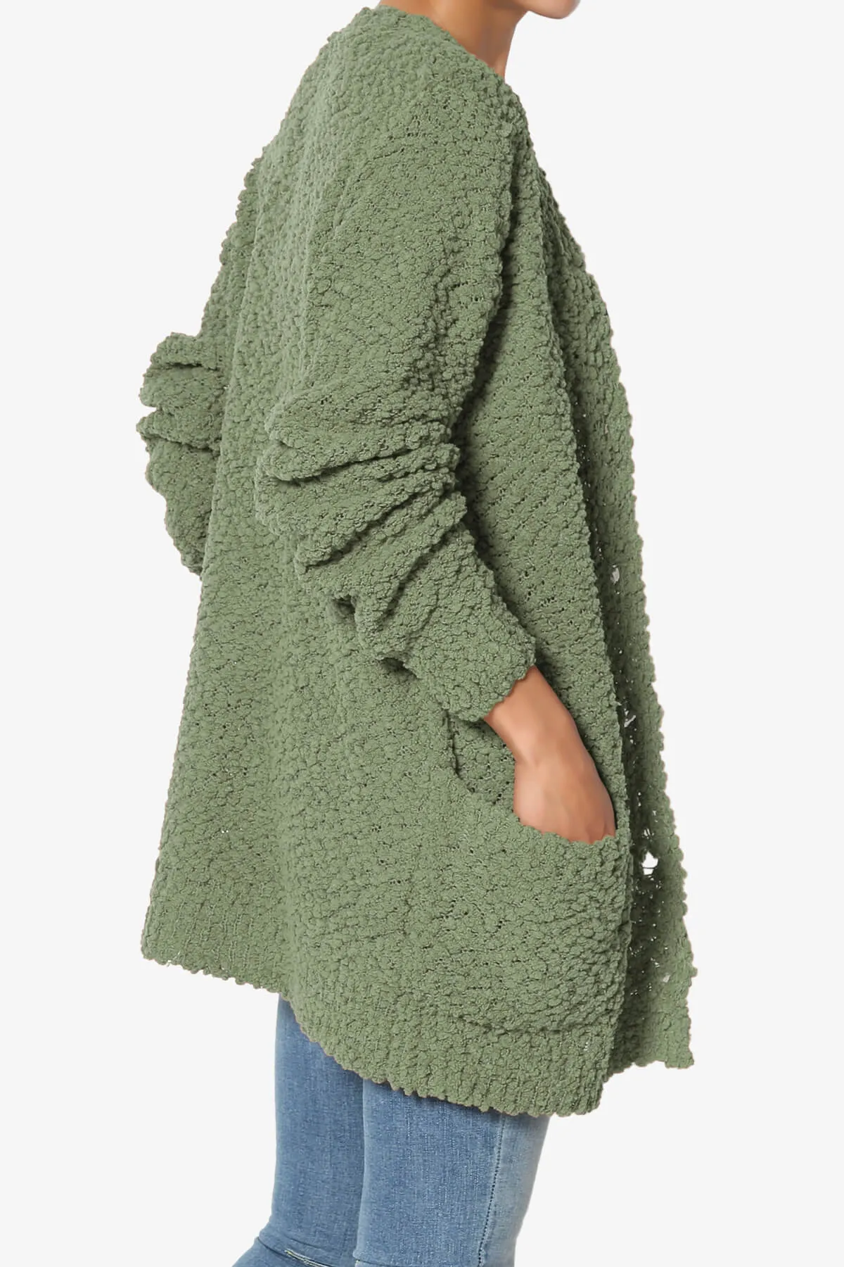 Barry Button Teddy Knit Sweater Cardigan