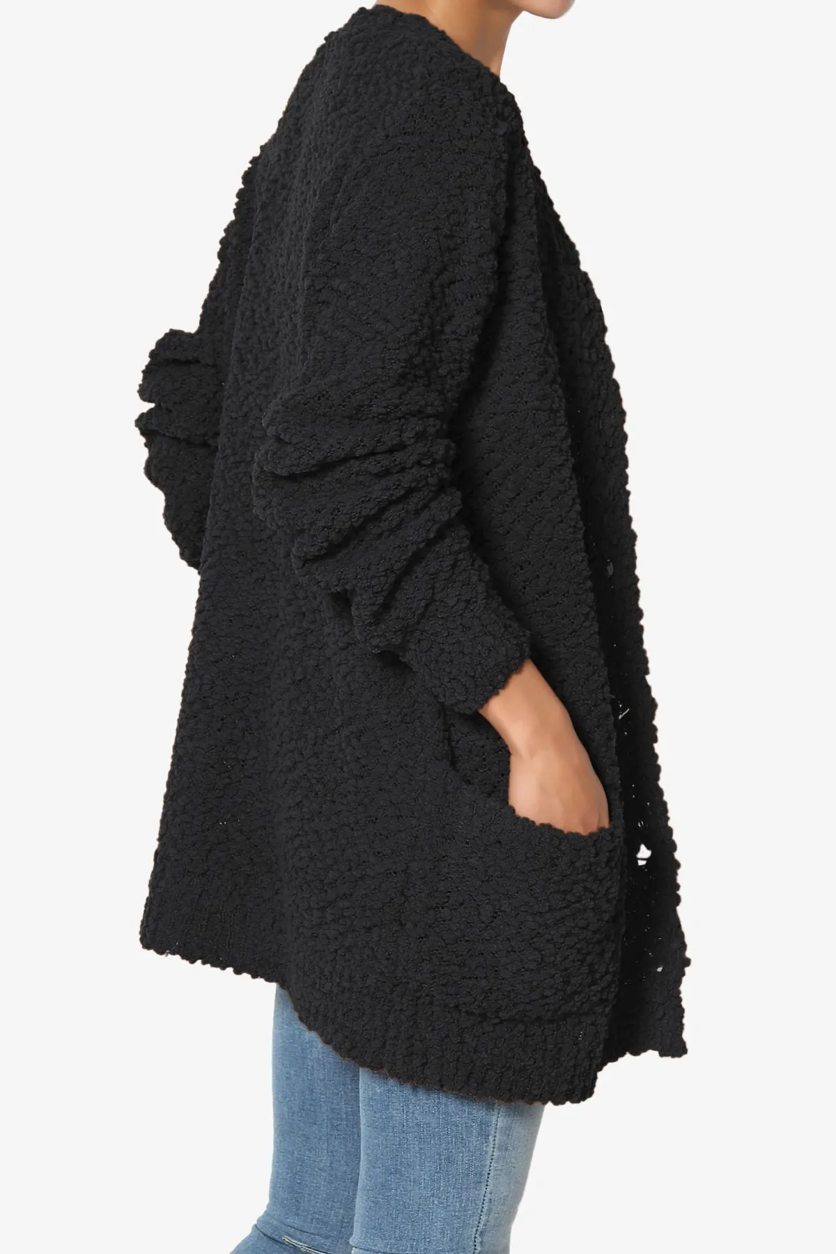 Barry Button Teddy Knit Sweater Cardigan