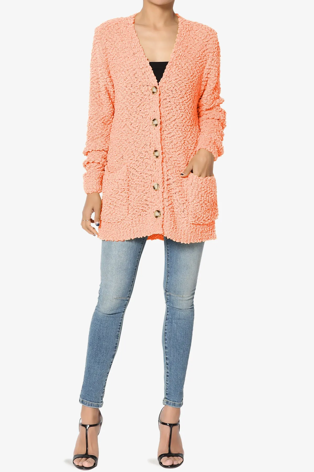 Barry Button Teddy Knit Sweater Cardigan
