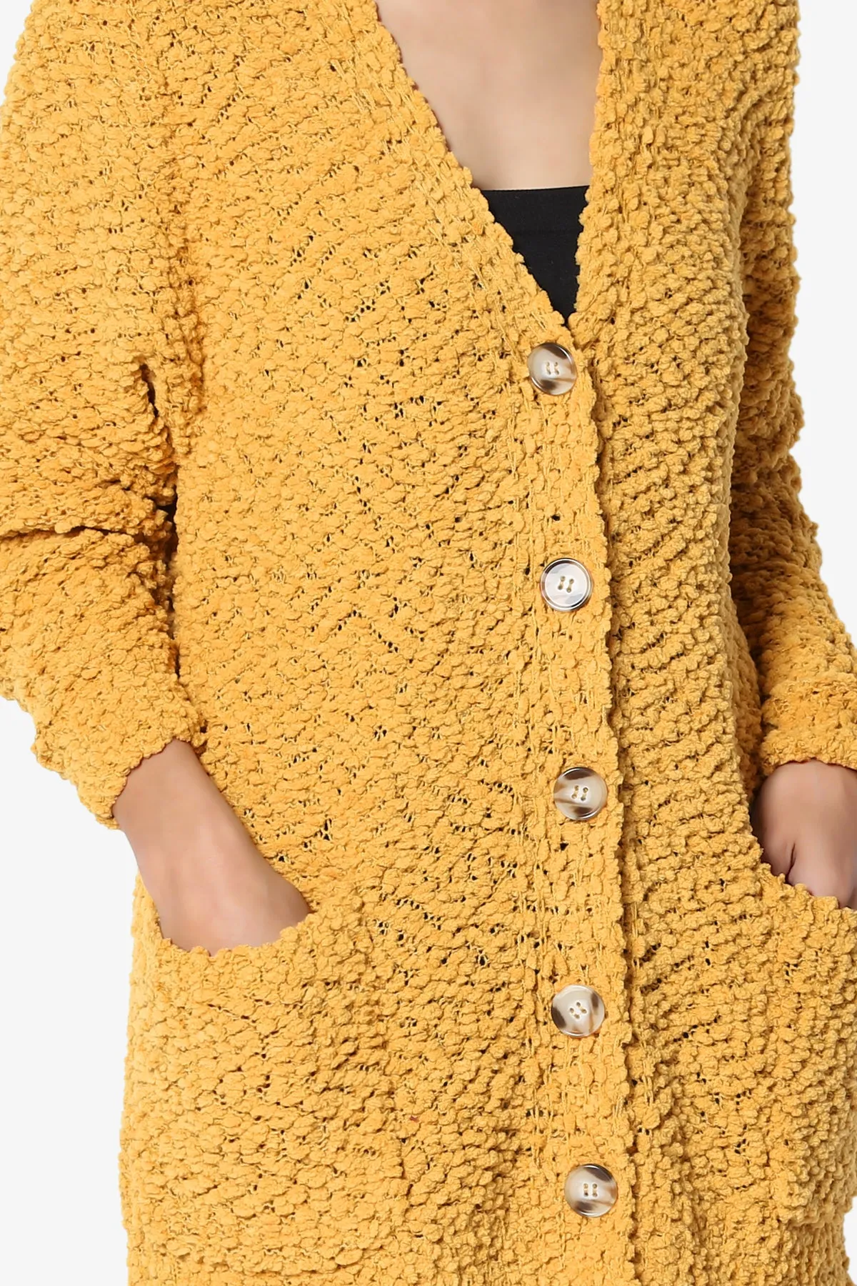 Barry Button Teddy Knit Sweater Cardigan