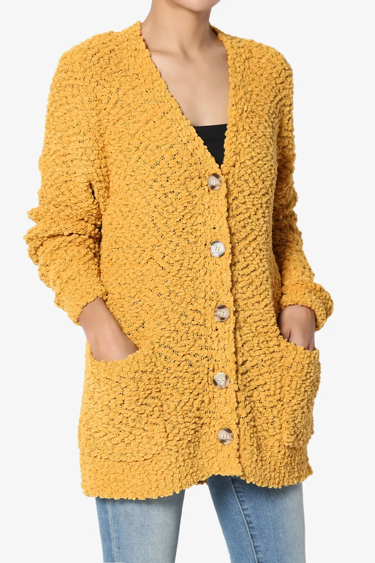 Barry Button Teddy Knit Sweater Cardigan