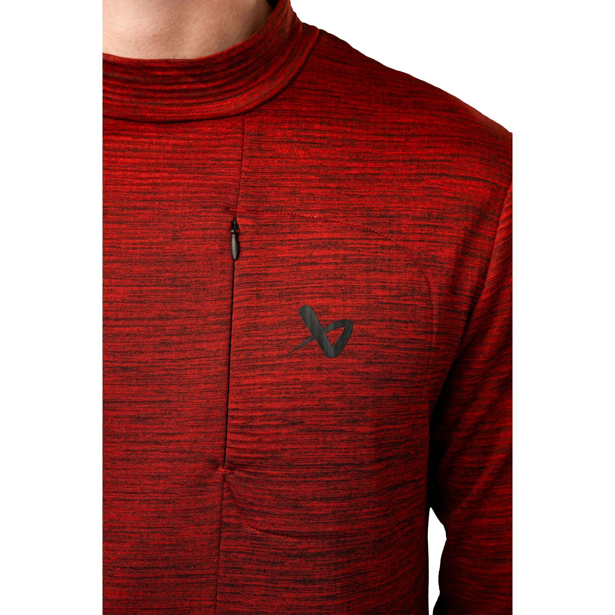 Bauer FLC Mock Neck Long Sleeve - Red