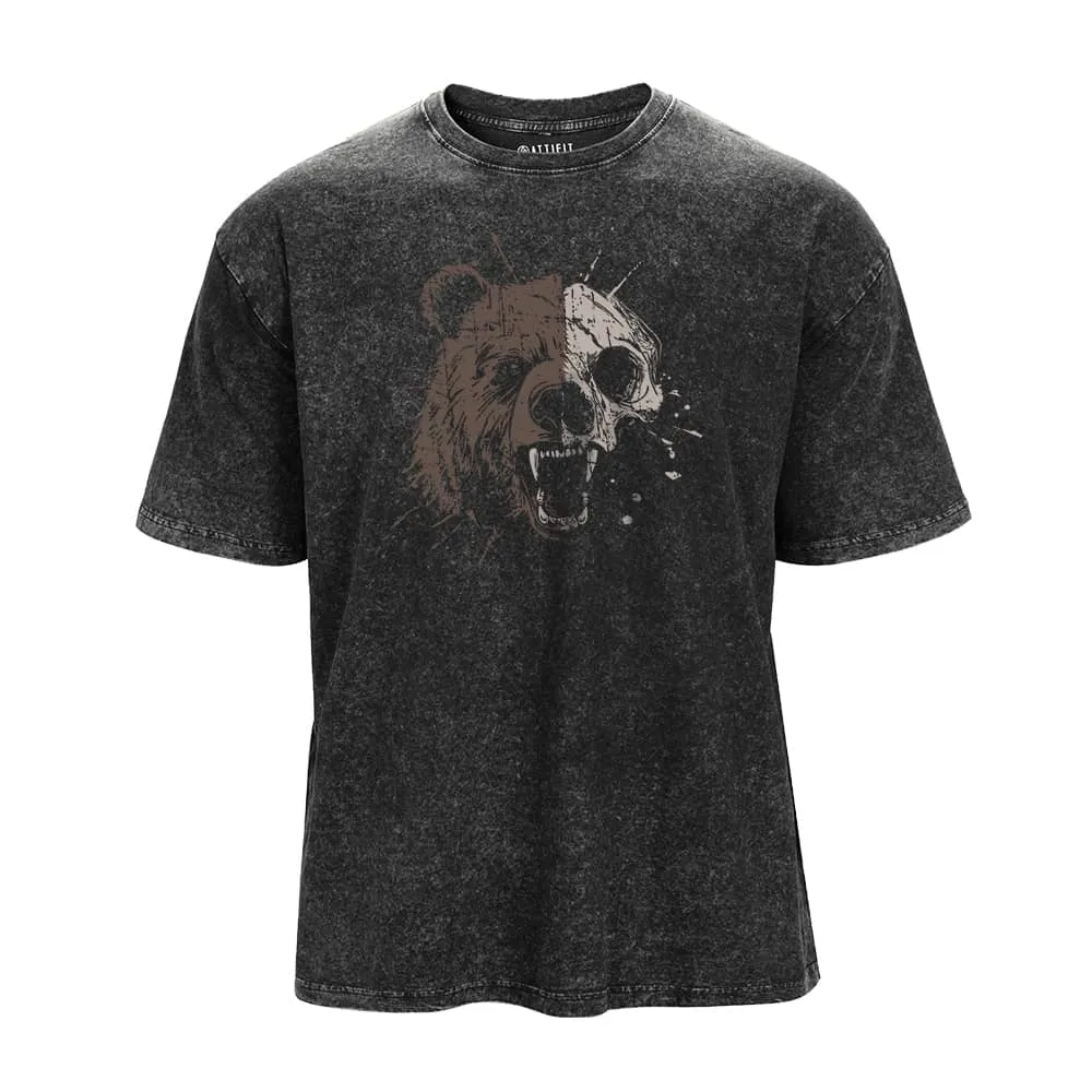 Bear Skull Washed T-Shirt