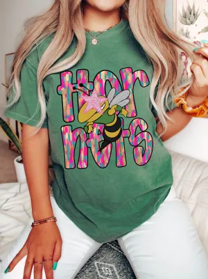 Bella or Comfort Colors Hornets Mascot Shirt/ Youth and Adult Sizes/ Poplarville Hornets