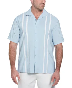 Big & Tall Contrast Panel Camp Collar Shirt