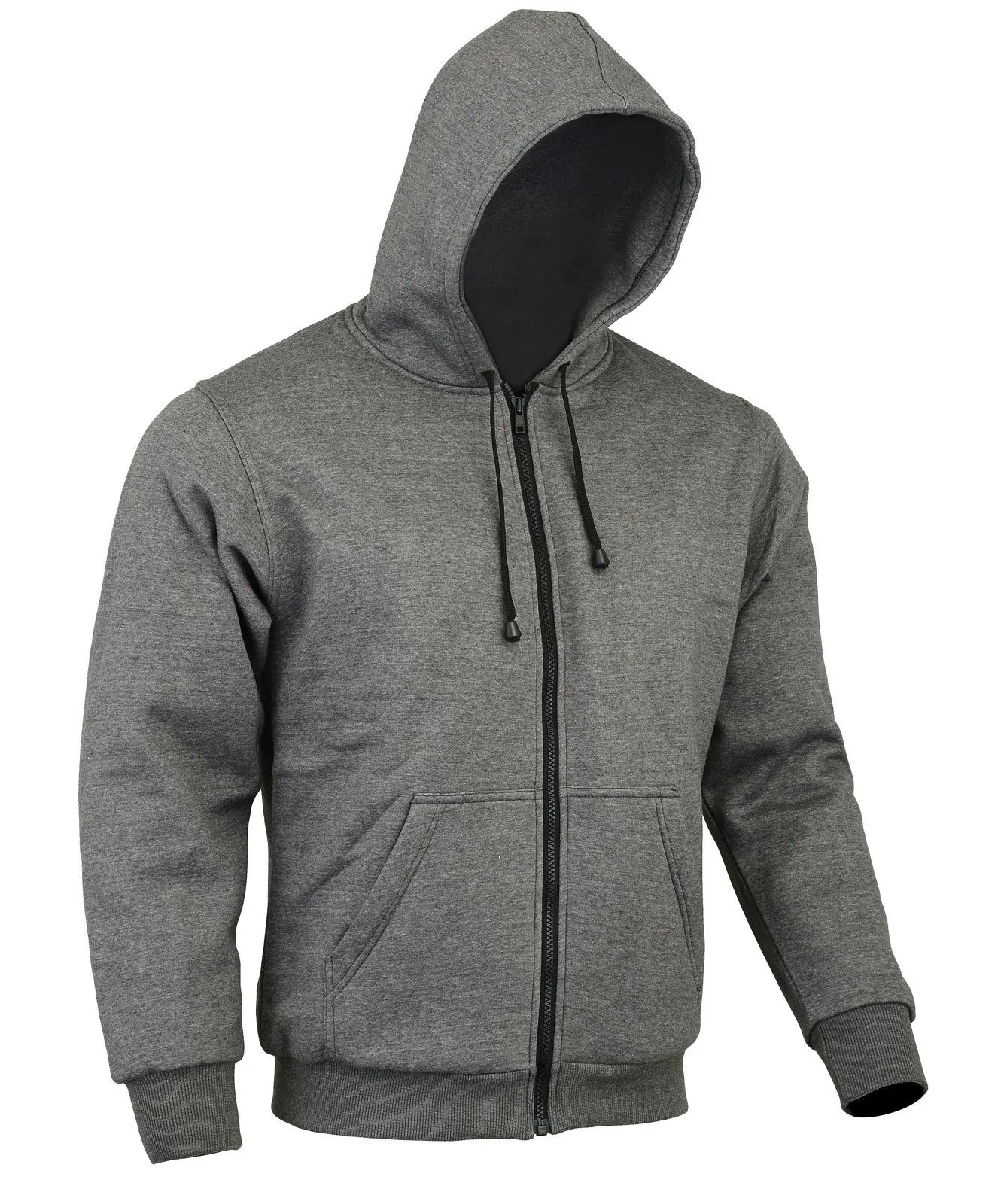 Bikers Gear Australia Alpha Protective Motorcycle Hoodie Grey