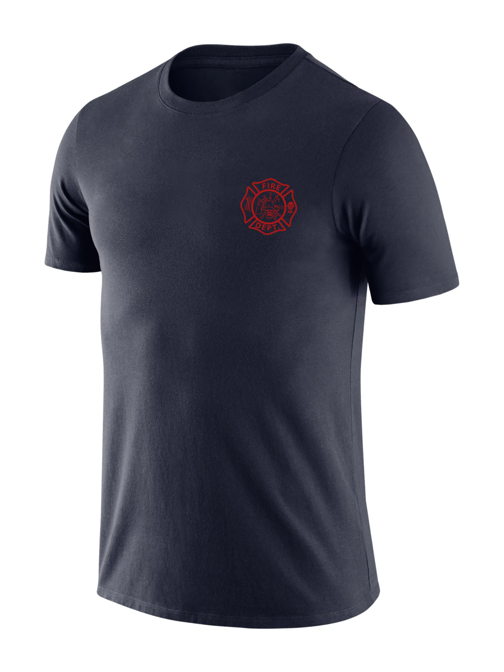 Black Fire Rescue Men's Shirt - Short Sleeve (Red)